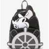 Promo 😉 Loungefly Disney Steamboat Willie Mini Backpack 🔥