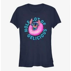 Best Sale 🎉 Disney Lilo & Stitch Hole Lot Of Delicious 😍 Girls T-Shirt ⌛