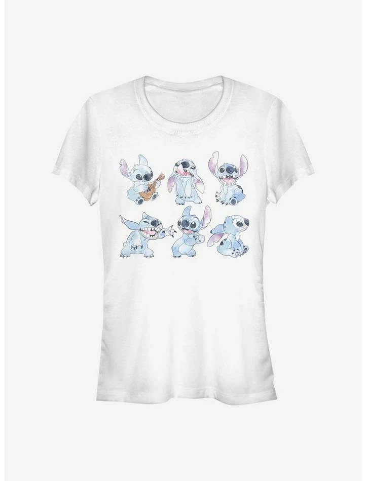 Best Pirce 👍 Disney Lilo & Stich Watercolor ✨ Girls T-Shirt ⭐ 1 Best Pirce 👍 Disney Lilo & Stich Watercolor ✨ Girls T-Shirt ⭐