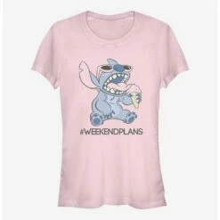 Discount 🔥 Disney Lilo & Stitch Weekend Plans Girls T-Shirt 🧨