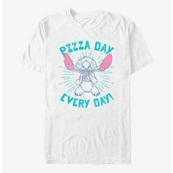 Flash Sale 🎁 Disney Lilo & Stitch Pizza Day Every Day T-Shirt ✔️