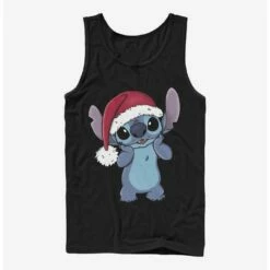 Best Pirce ❤️ Disney Lilo & Stitch Wearing Santa Hat Tank 🎁