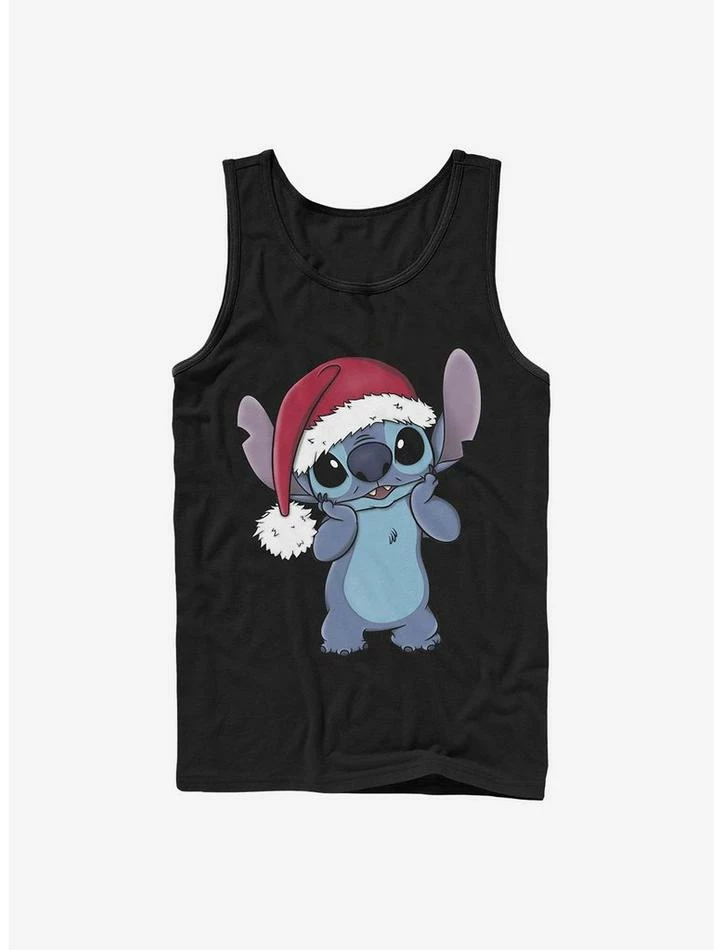 Best Pirce ❤️ Disney Lilo & Stitch Wearing Santa Hat Tank 🎁 1 Best Pirce ❤️ Disney Lilo & Stitch Wearing Santa Hat Tank 🎁