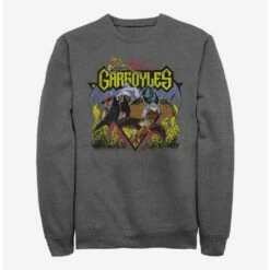 Cheap 😀 Disney Gargoyles Retro Rock Crew Sweatshirt ⌛