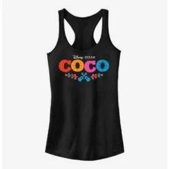 Best Pirce 🛒 Disney Pixar Coco Logo Girls Tank 🔥