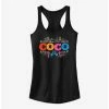 Best Sale ❤️ Disney Pixar Coco Artistic Logo Girls Tank 👍