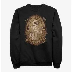 Coupon 🧨 Disney Pixar Coco Miguel Portrait Crew Sweatshirt ✨