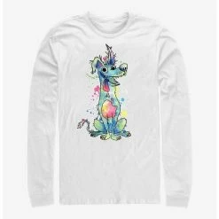 Hot Sale 😍 Disney Pixar Coco Watercolor Dante Long-Sleeve T-Shirt 🔥