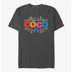 New 🔥 Disney Pixar Coco Artistic Logo T-Shirt 🛒
