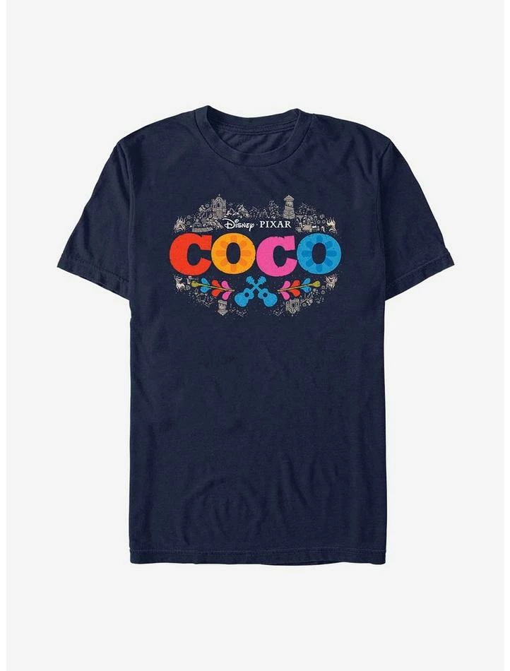 Top 10 😀 Disney Pixar Coco Artistic Logo T-Shirt 🎉 1 Top 10 😀 Disney Pixar Coco Artistic Logo T-Shirt 🎉