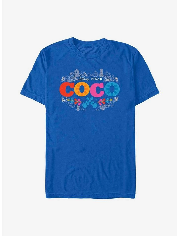Wholesale ⌛ Disney Pixar Coco Artistic Logo T-Shirt 😀 1 Wholesale ⌛ Disney Pixar Coco Artistic Logo T-Shirt 😀