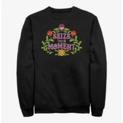 Discount 👍 Disney Pixar Coco Seize Your Moment Emblem Crew Sweatshirt 🛒