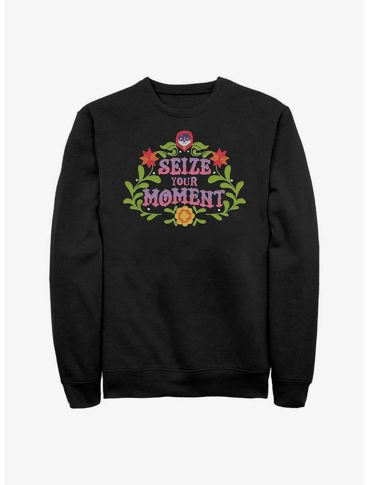 Discount π Disney Pixar Coco Seize Your Moment Emblem Crew Sweatshirt π 1 Discount π Disney Pixar Coco Seize Your Moment Emblem Crew Sweatshirt π