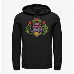 Deals 🤩 Disney Pixar Coco Un Poco Loco Floral Emblem Hoodie ⭐