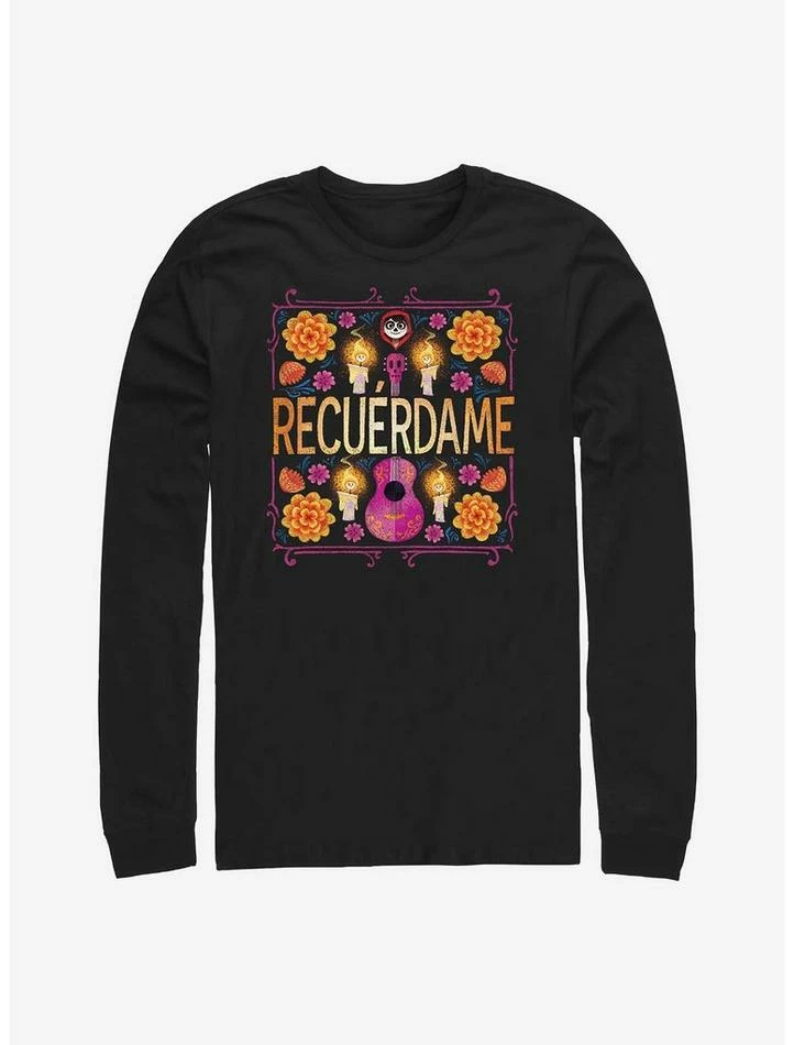Wholesale 🎁 Disney Pixar Coco Recuerdame Long-Sleeve T-Shirt 🎉 1 Wholesale 🎁 Disney Pixar Coco Recuerdame Long-Sleeve T-Shirt 🎉