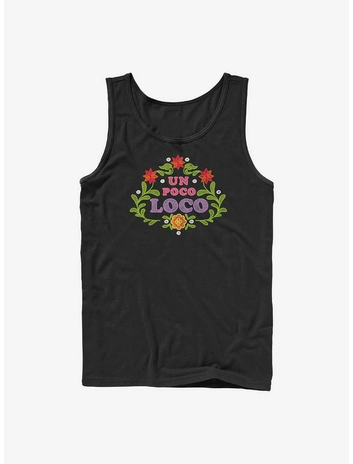 Wholesale ⭐ Disney Pixar Coco Un Poco Loco Floral Emblem Tank 🛒 1 Wholesale ⭐ Disney Pixar Coco Un Poco Loco Floral Emblem Tank 🛒