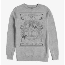 New 🛒 Disney Hocus Pocus The Sisters Tarot Crew Sweatshirt ⌛
