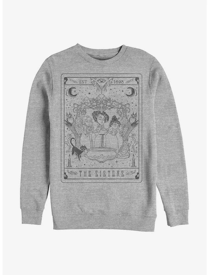 New 🛒 Disney Hocus Pocus The Sisters Tarot Crew Sweatshirt ⌛ 1 New 🛒 Disney Hocus Pocus The Sisters Tarot Crew Sweatshirt ⌛