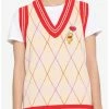 Hot Sale 💯 Her Universe Disney Winnie The Pooh Argyle Girls Sweater Vest 🛒