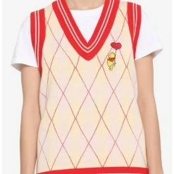 Hot Sale 💯 Her Universe Disney Winnie The Pooh Argyle Girls Sweater Vest 🛒