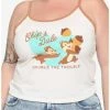 Discount ⌛ Her Universe Disney Chip'N' Dale Contrast 🔥 Girls Tank Top Plus Size 💯