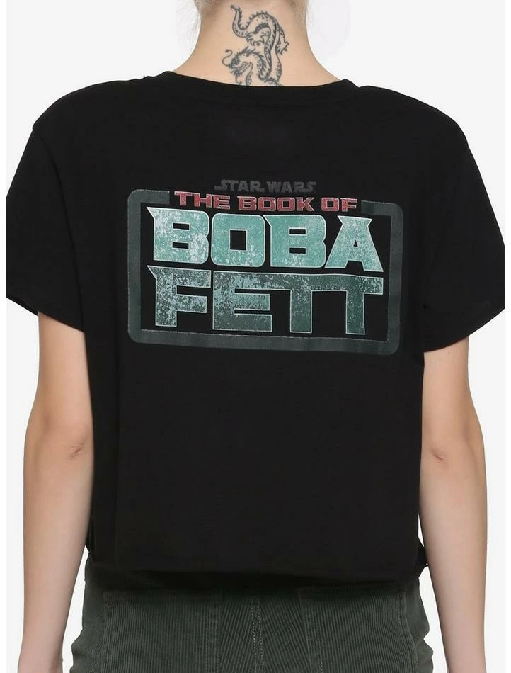 Cheapest ๐ Star Wars The Book Of Boba Fett Throne Girls Crop T-Shirt ๐ 2 Cheapest ๐ Star Wars The Book Of Boba Fett Throne Girls Crop T-Shirt ๐ - Image 2