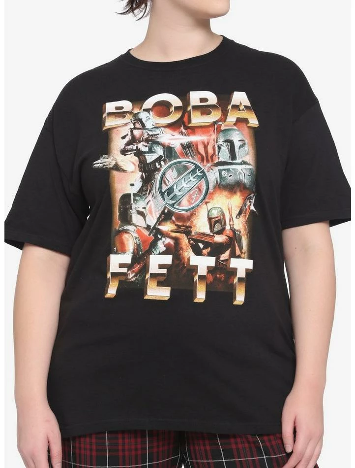 Budget βοΈ Star Wars Boba Fett '90s Boyfriend Fit β Girls T-Shirt Plus Size π 1 Budget βοΈ Star Wars Boba Fett '90s Boyfriend Fit β Girls T-Shirt Plus Size π