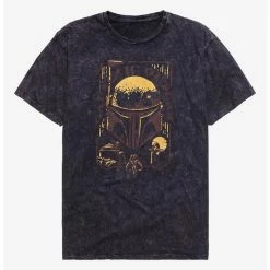 Outlet 😀 Star Wars The Book Of Boba Fett Wanted Wash T-Shirt 🧨