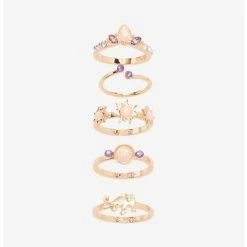 Top 10 👏 Disney Tangled Pascal Crown Opalescent Ring Set ✔️