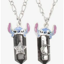 Promo 🔥 Disney Lilo & Stitch Celestial Crystal Best Friend Necklace Set ✔️