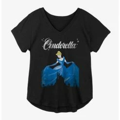 Wholesale ⌛ Disney Cinderella Castle Outline 🤩 Girls Plus Size T-Shirt ⭐