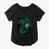 Flash Sale ❤️ Disney Sleeping Beauty Maleficent Dark Magic Girls Plus Size T-Shirt ✔️