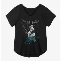 Budget ⭐ Disney Tinker Bell Faith, Trust, And Pixie Dust 🧨 Girls Plus Size T-Shirt ❤️