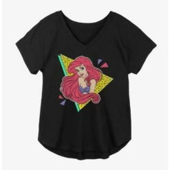 Outlet ✨ Disney The Little Mermaid Retro Splash 🛒 Girls Plus Size T-Shirt ⌛