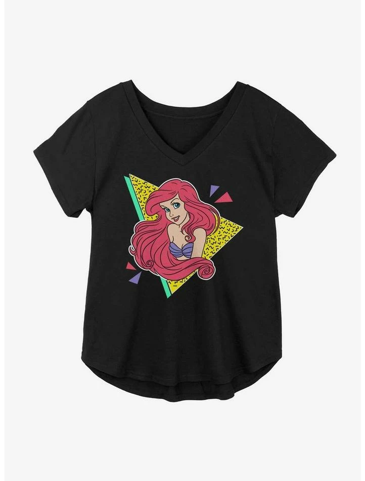 Outlet ✨ Disney The Little Mermaid Retro Splash 🛒 Girls Plus Size T-Shirt ⌛ 1 Outlet ✨ Disney The Little Mermaid Retro Splash 🛒 Girls Plus Size T-Shirt ⌛
