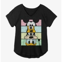 Budget 🌟 Disney Mickey Mouse Friends Stack Girls Plus Size T-Shirt 🎁
