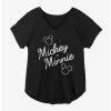 Best reviews of 🌟 Disney Mickey Mouse And Minnie Mouse Signed Together Girls Plus Size T-Shirt 😉