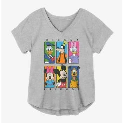 Deals 💯 Disney Mickey Mouse Friends Girls Plus Size T-Shirt ✨