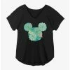 Wholesale ❤️ Disney Mickey Mouse Succulents Girls Plus Size T-Shirt 🌟
