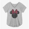 Best reviews of ⌛ Disney Minnie Mouse Worn Red Leopard Bow Girls Plus Size T-Shirt 🔥