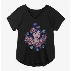 Best reviews of ✨ Disney Mulan Floral Portrait Girls Plus Size T-Shirt 🛒