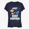Best Pirce ⌛ Disney Pixar Finding Nemo Just Keep Swimming ✨ Girls T-Shirt ⌛