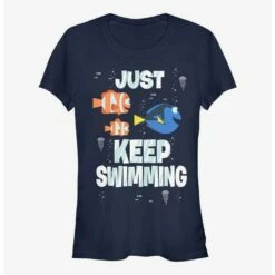 Best Pirce ⌛ Disney Pixar Finding Nemo Just Keep Swimming ✨ Girls T-Shirt ⌛