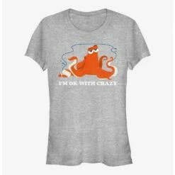 Top 10 ⌛ Disney Pixar Finding Nemo Okay With Crazy Girls T-Shirt ⭐