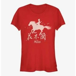 Discount 🌟 Disney Mulan Mulan Sihouette Girls T-Shirt 😍