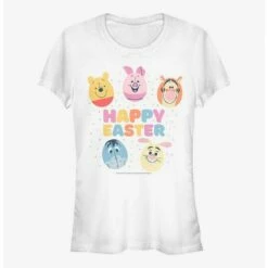 Best Pirce 🥰 Disney Winnie The Pooh Happy Easter! Egg Pals 💯 Girls T-Shirt ⌛