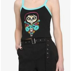 Promo ✨ Disney Pixar Coco Contrast 🔔 Girls Crop Cami ❤️