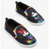 Buy 👏 Disney Mickey Mouse & Minnie Mouse Rainbow Slip-On Sneakers ⌛