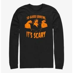 Hot Sale 😀 Disney Beauty And The Beast Gaston Scary Good Looks Long-Sleeve T-Shirt ⌛
