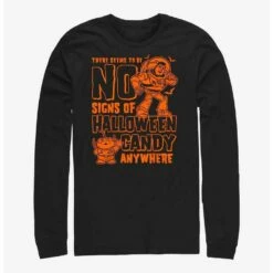 Cheapest 🛒 Disney Pixar Toy Story Buzz Lightyear No Signs Of Halloween Candy Long-Sleeve T-Shirt 🤩